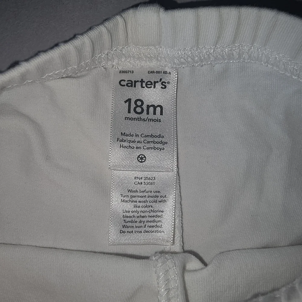 OshKosh B'gosh Top and Carters Leggins Bundle Toddler Girl 18M Pink White Bows‎